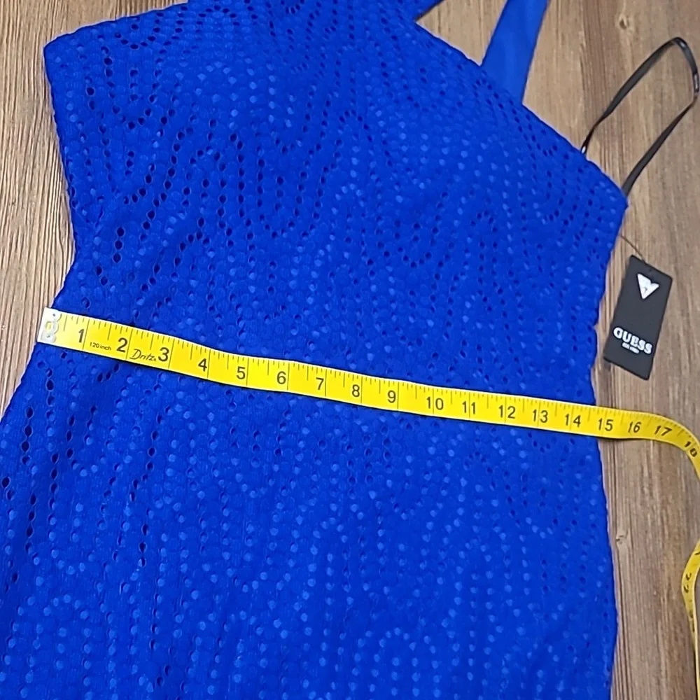 guess Cobalt Lace Midi Dress for women zise 12‎ new .